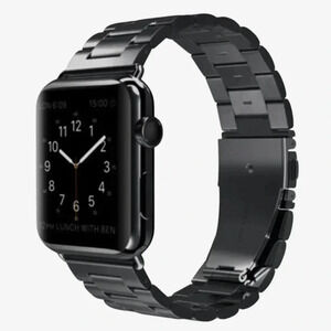 BUNDLE | 2 x $22 Metalic Apple Watch Band | Black / Silver 42-44mm